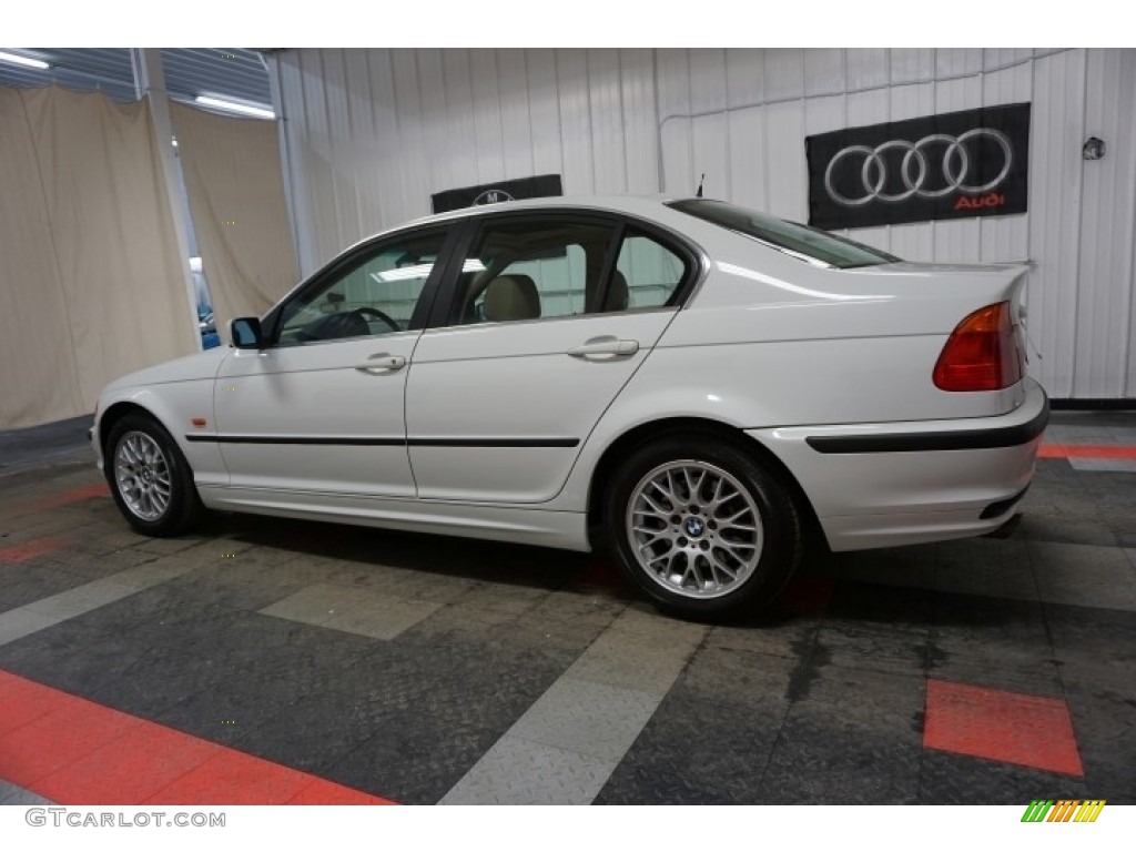 2000 3 Series 328i Sedan - Alpine White / Sand photo #11