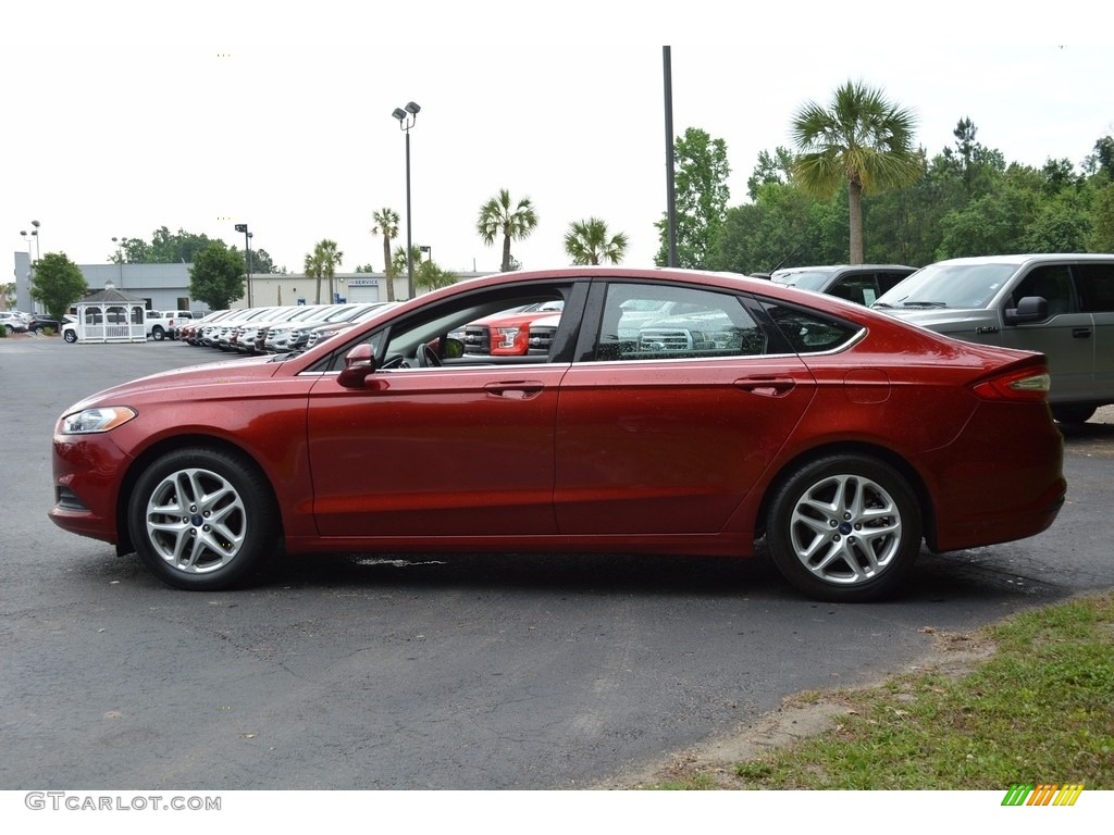 2014 Fusion SE - Ruby Red / Charcoal Black photo #6