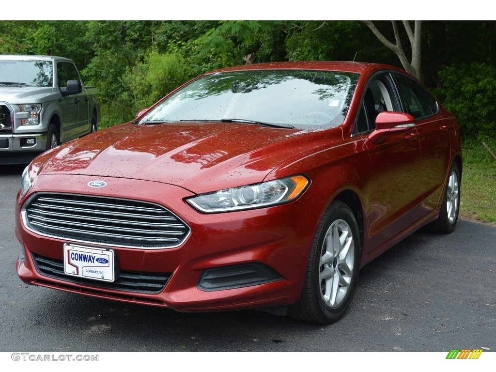 2014 Fusion SE - Ruby Red / Charcoal Black photo #7