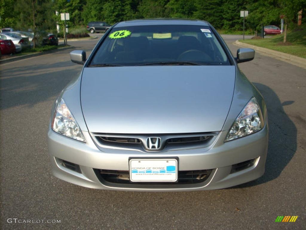 2006 Accord EX Coupe - Alabaster Silver Metallic / Black photo #8