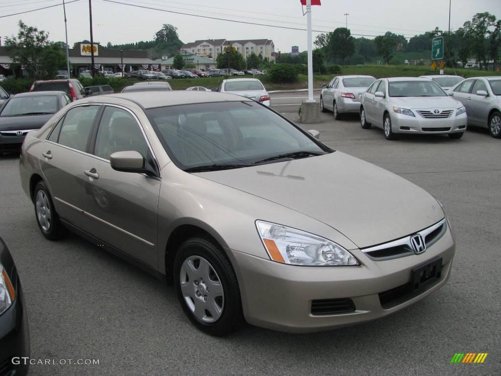 2006 Accord LX Sedan - Desert Mist Metallic / Ivory photo #7