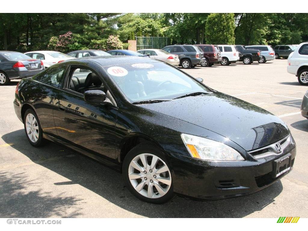 2006 Accord EX V6 Coupe - Nighthawk Black Pearl / Black photo #1