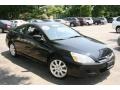 2006 Nighthawk Black Pearl Honda Accord EX V6 Coupe  photo #1