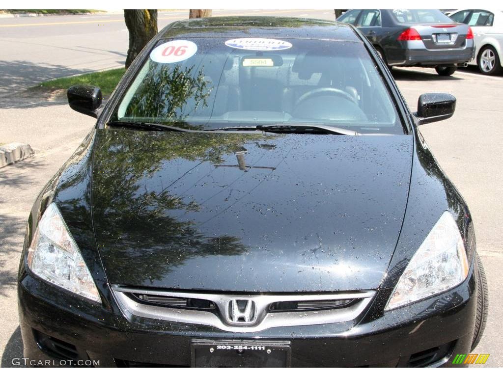 2006 Accord EX V6 Coupe - Nighthawk Black Pearl / Black photo #2