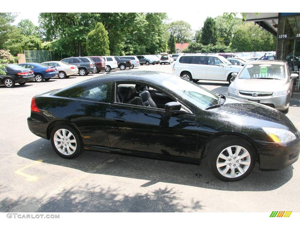 2006 Accord EX V6 Coupe - Nighthawk Black Pearl / Black photo #3