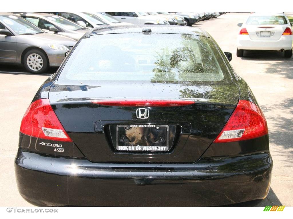 2006 Accord EX V6 Coupe - Nighthawk Black Pearl / Black photo #5