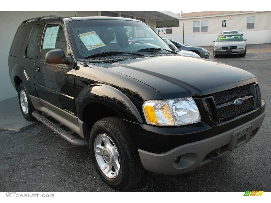 2001 Explorer Sport 4x4 - Black / Dark Graphite photo #2