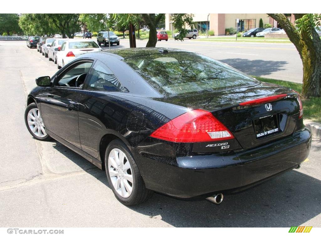 2006 Accord EX V6 Coupe - Nighthawk Black Pearl / Black photo #7