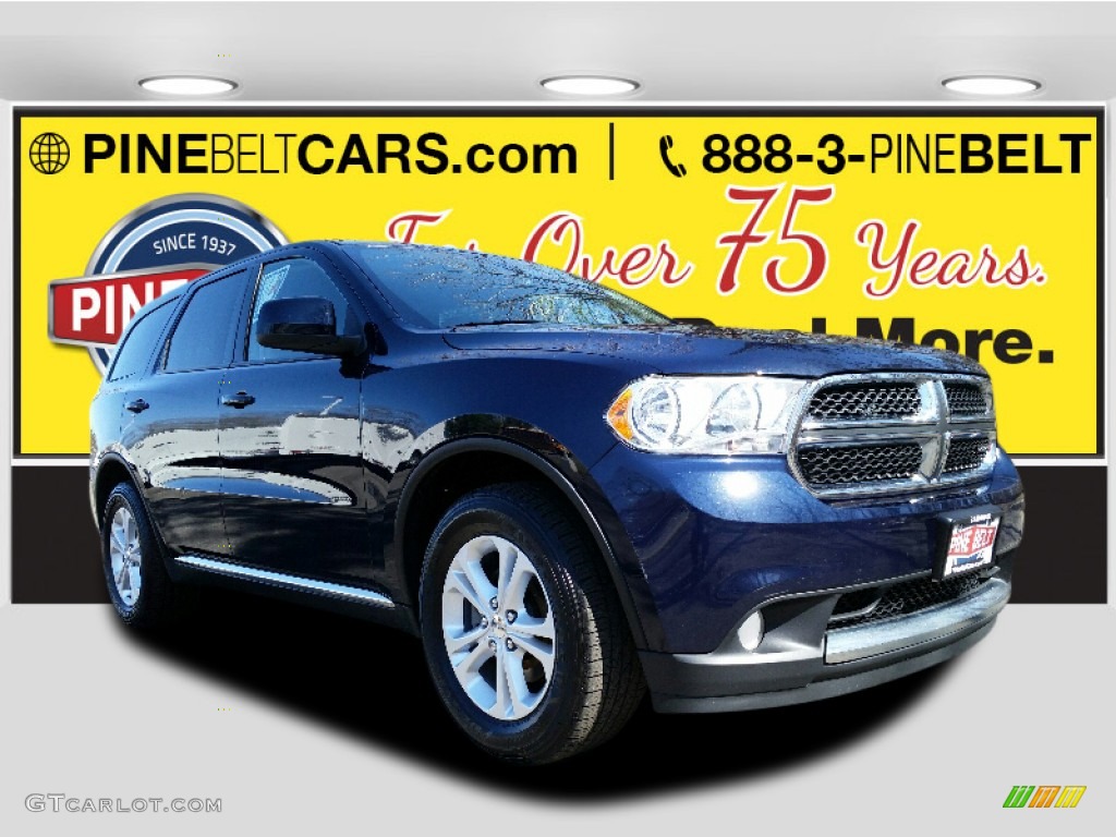 2013 Durango SXT AWD - True Blue Pearl / Dark Graystone/Medium Graystone photo #1