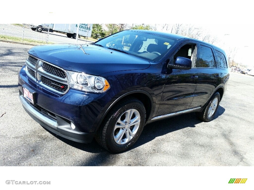 2013 Durango SXT AWD - True Blue Pearl / Dark Graystone/Medium Graystone photo #3
