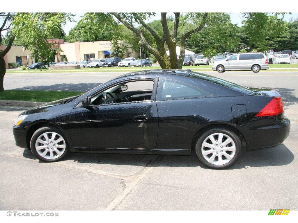 2006 Accord EX V6 Coupe - Nighthawk Black Pearl / Black photo #8
