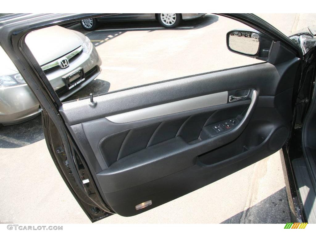 2006 Accord EX V6 Coupe - Nighthawk Black Pearl / Black photo #13