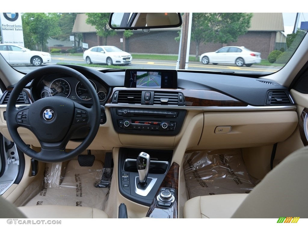 2013 3 Series 328i xDrive Sedan - Mineral White Metallic / Venetian Beige photo #15