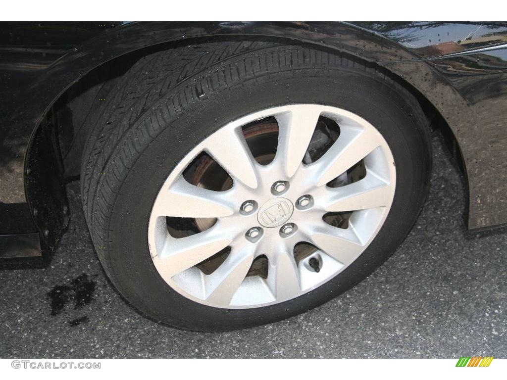 2006 Accord EX V6 Coupe - Nighthawk Black Pearl / Black photo #17