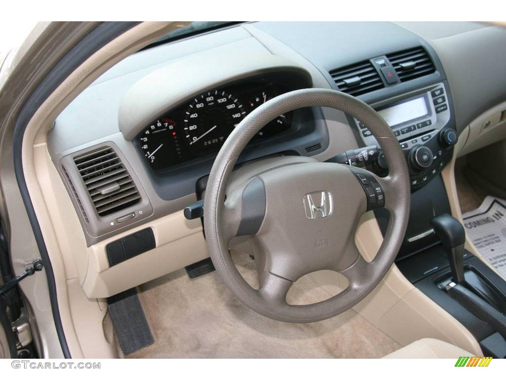2006 Accord LX Sedan - Desert Mist Metallic / Ivory photo #10