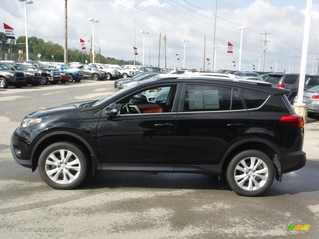 2014 RAV4 Limited AWD - Black / Terracotta photo #5
