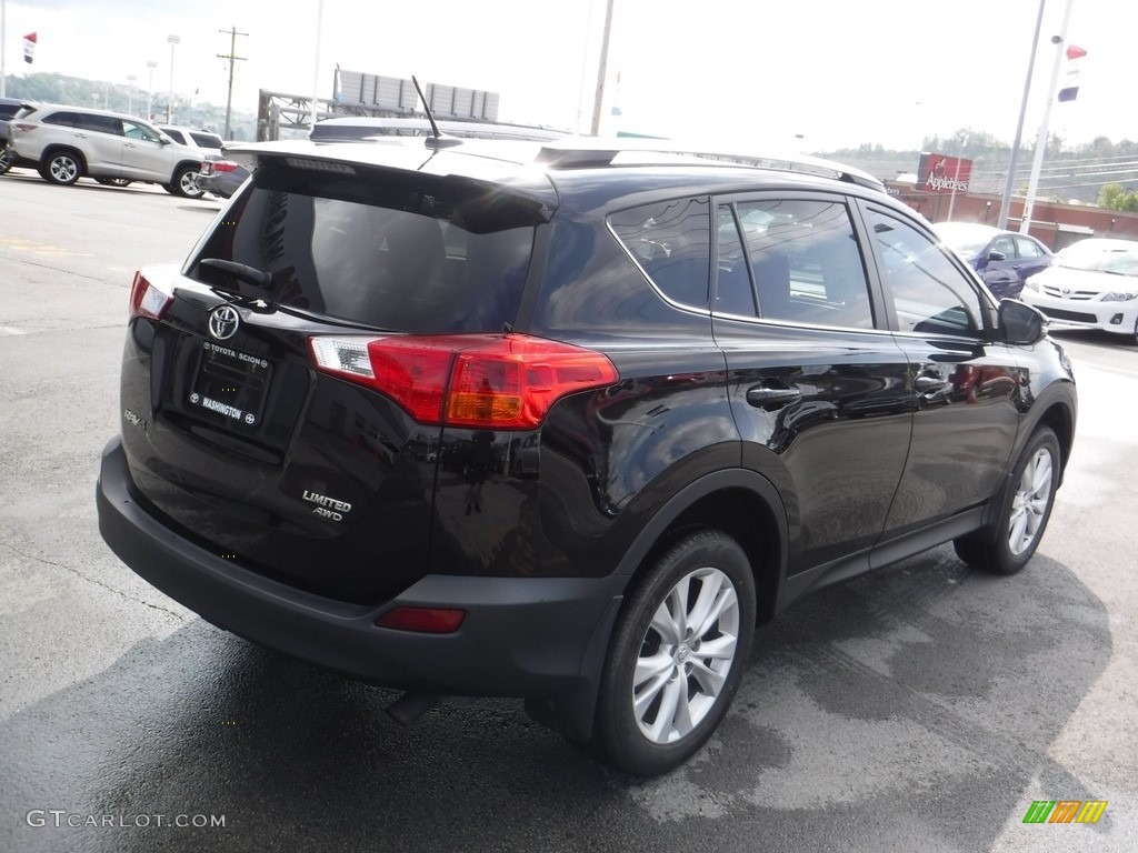 2014 RAV4 Limited AWD - Black / Terracotta photo #8