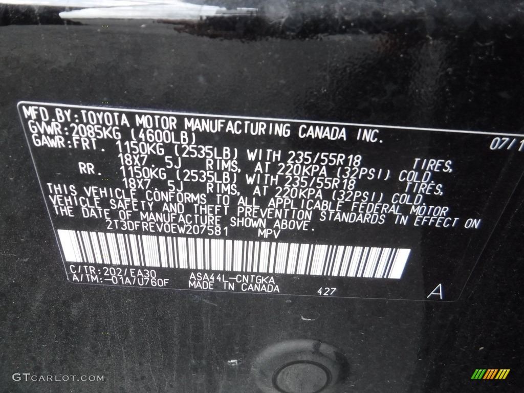2014 RAV4 Limited AWD - Black / Terracotta photo #24
