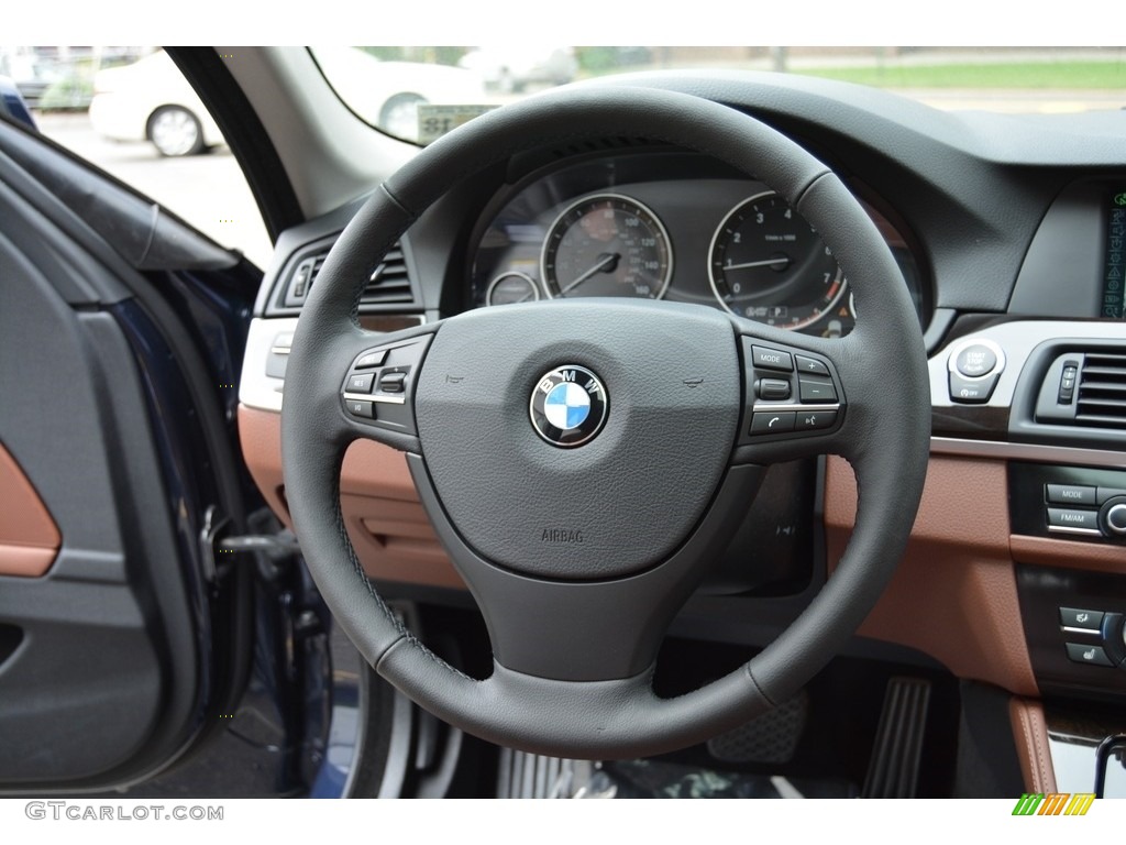 2013 5 Series 528i xDrive Sedan - Imperial Blue Metallic / Cinnamon Brown photo #15