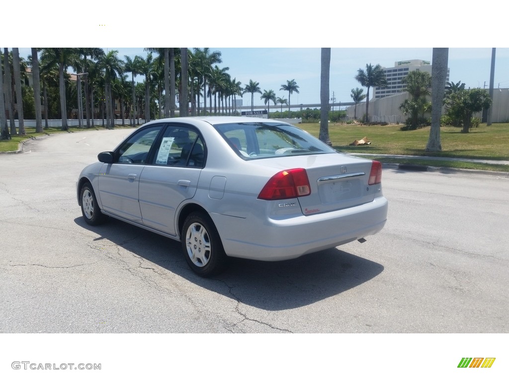 2002 Civic LX Sedan - Titanium Metallic / Gray photo #3