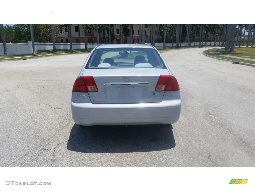 2002 Civic LX Sedan - Titanium Metallic / Gray photo #4