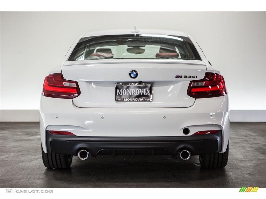 2016 M235i Coupe - Alpine White / Coral Red photo #3