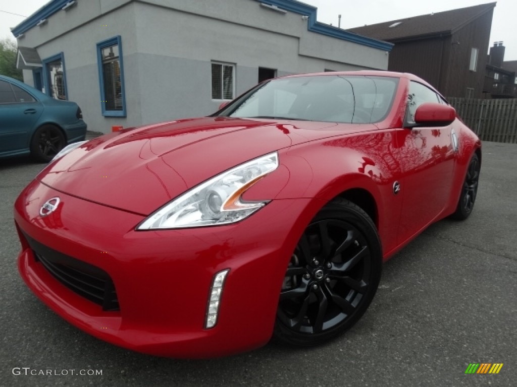 2016 370Z Sport Coupe - Solid Red / Black photo #1