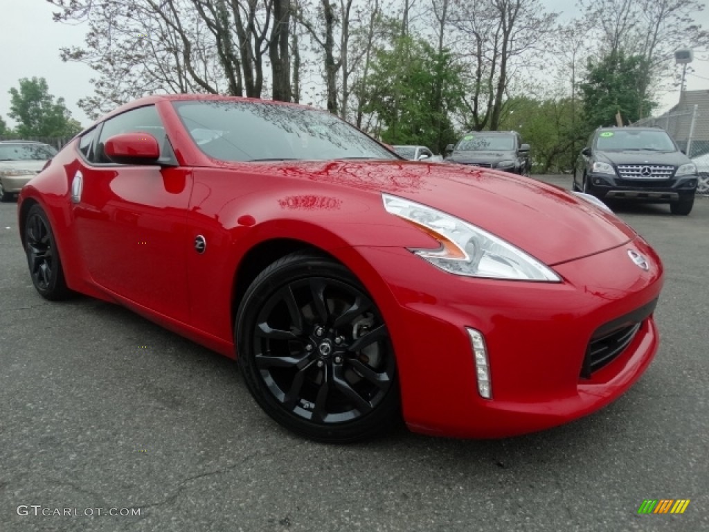 2016 370Z Sport Coupe - Solid Red / Black photo #2