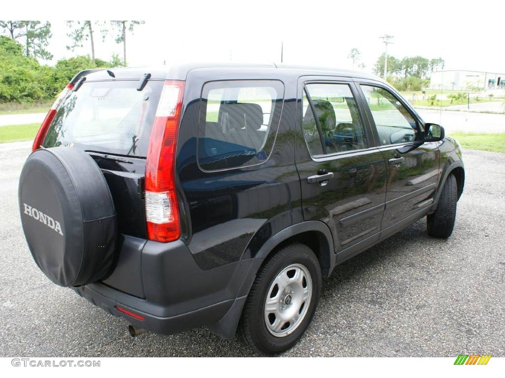 2006 CR-V LX 4WD - Nighthawk Black Pearl / Black photo #6