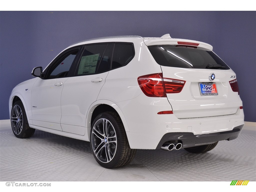 2016 X3 xDrive28i - Mineral White Metallic / Black photo #4