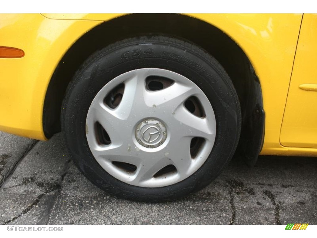 2003 MAZDA6 i Sedan - Speed Yellow / Gray photo #14