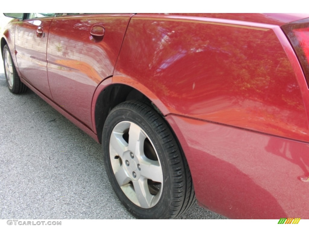 2007 ION 2 Sedan - Berry Red / Tan photo #4