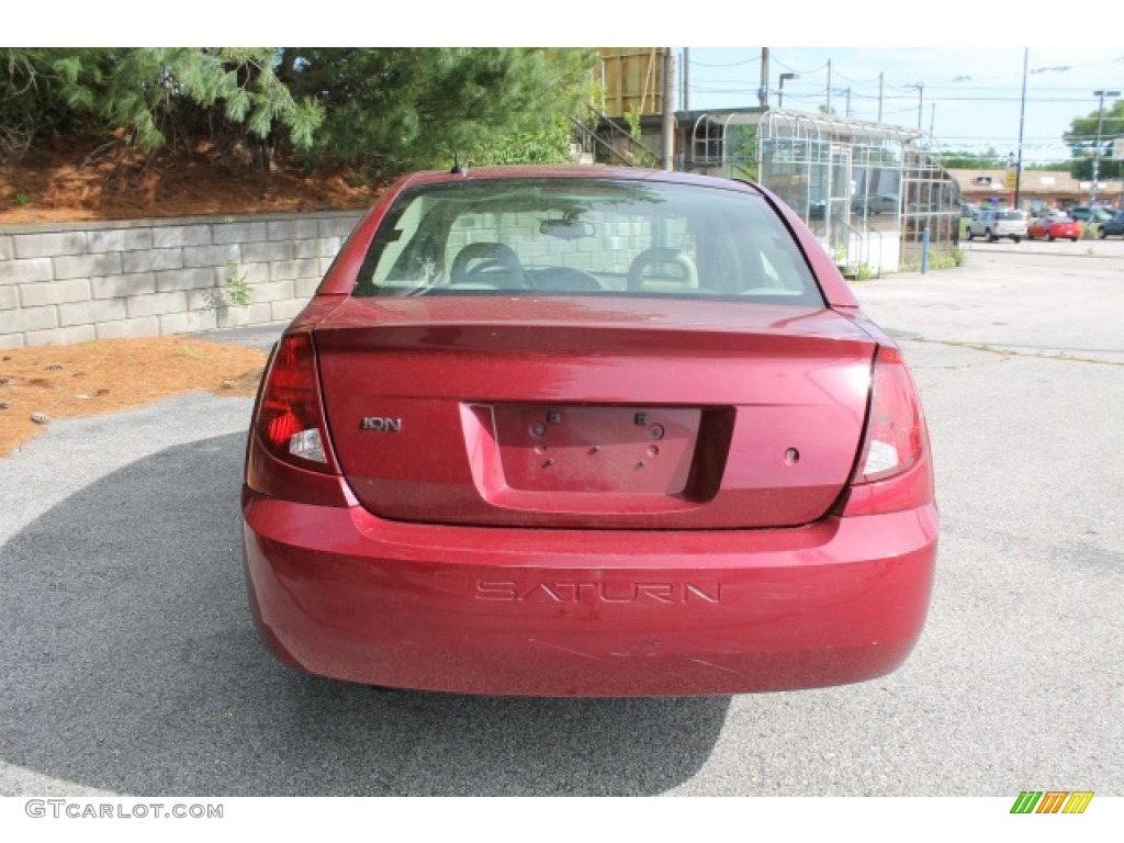 2007 ION 2 Sedan - Berry Red / Tan photo #5