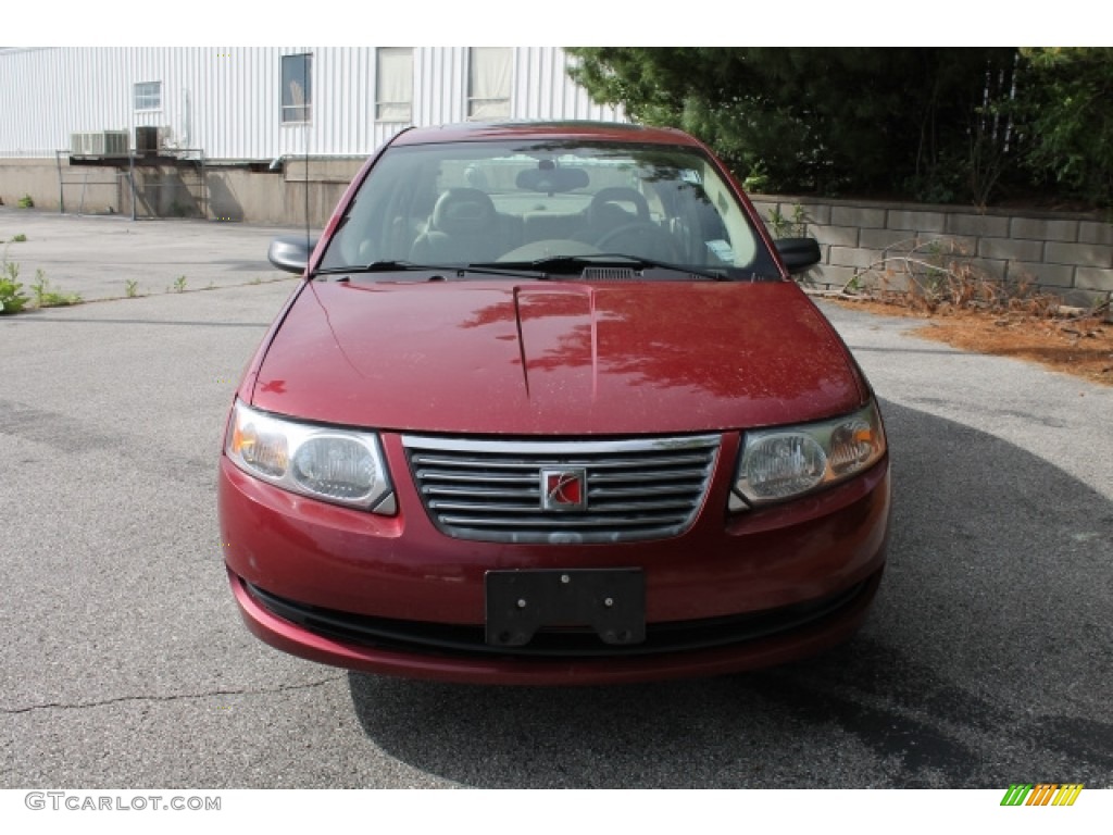 2007 ION 2 Sedan - Berry Red / Tan photo #7