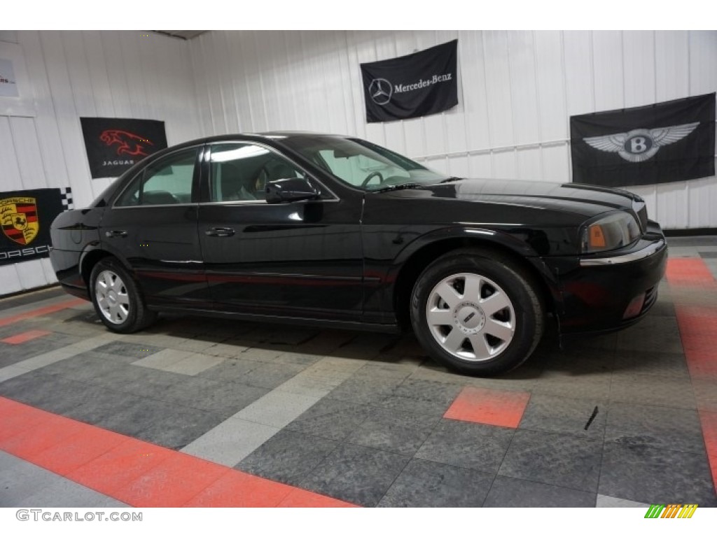 2004 LS V6 - Black Clearcoat / Shale/Dove photo #6