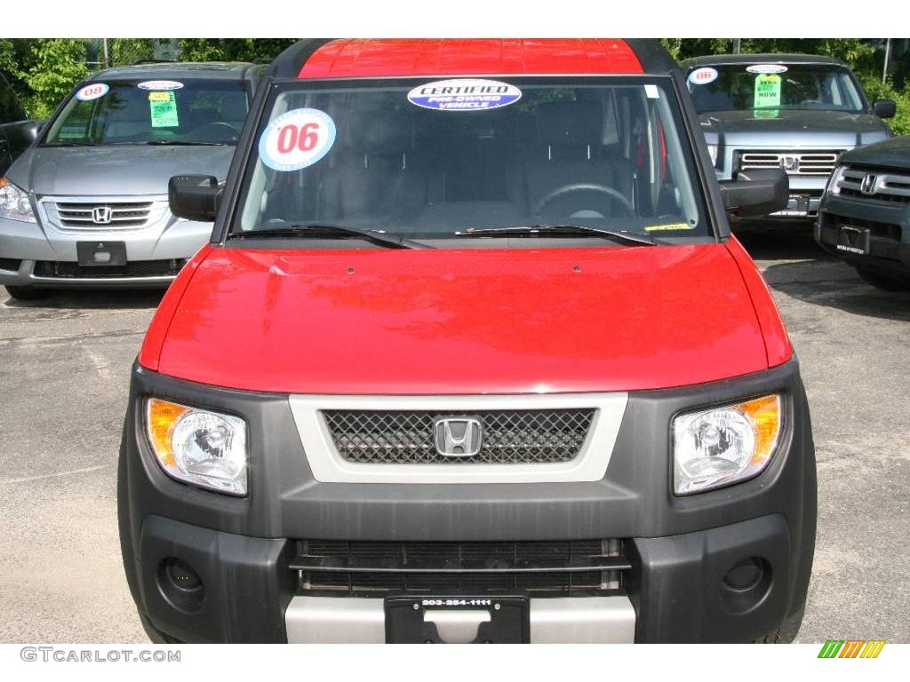 2006 Element EX AWD - Rallye Red / Black/Gray photo #2