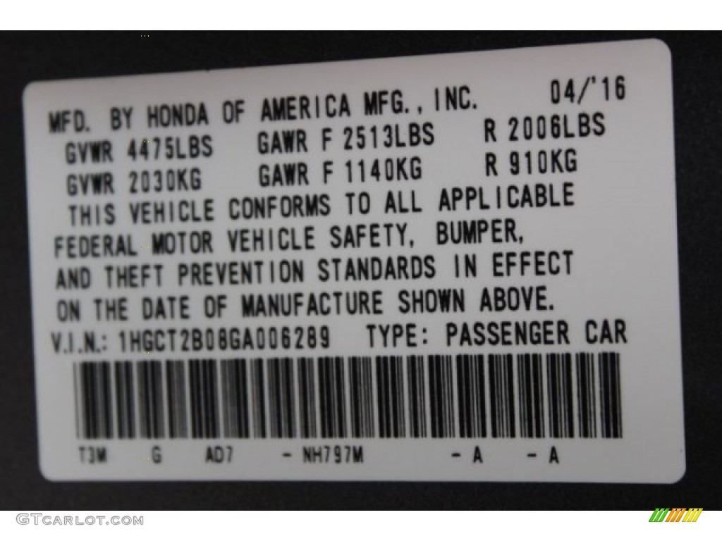 2016 Accord Touring Coupe - Modern Steel Metallic / Black photo #35