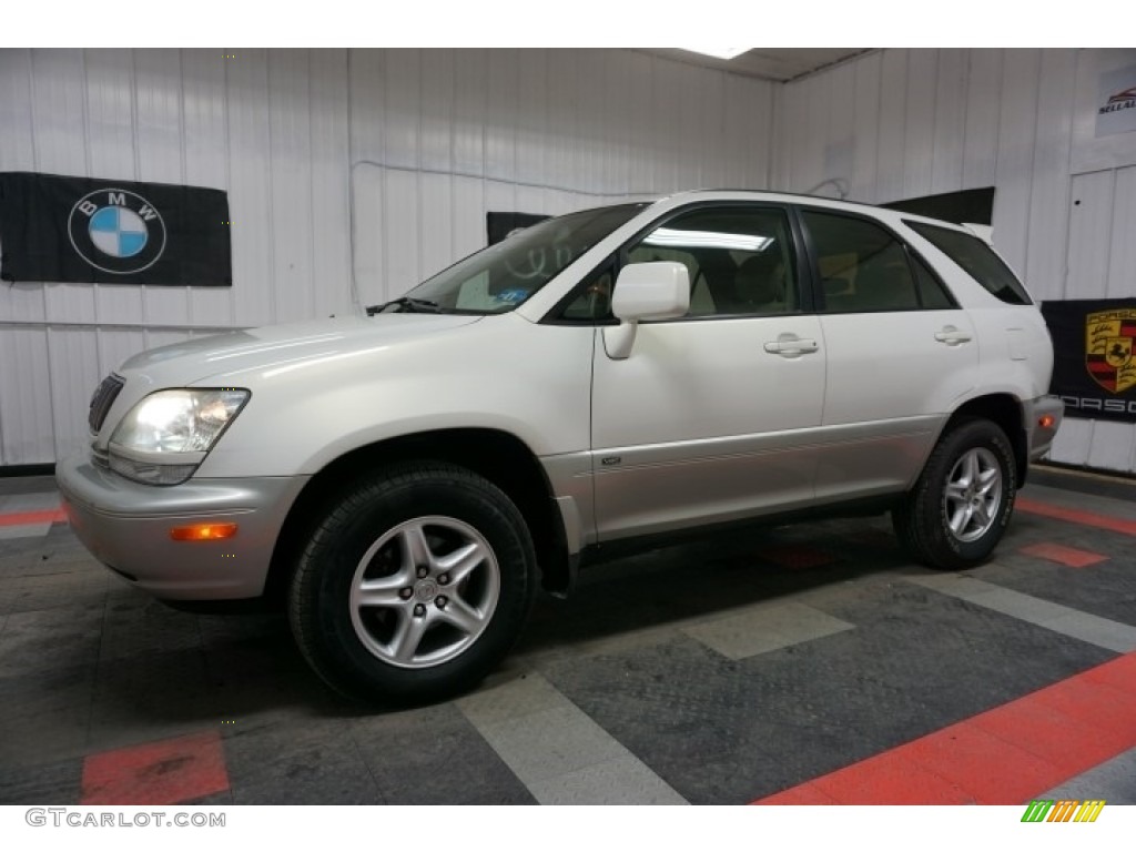2001 RX 300 AWD - White Gold Crystal / Ivory photo #2