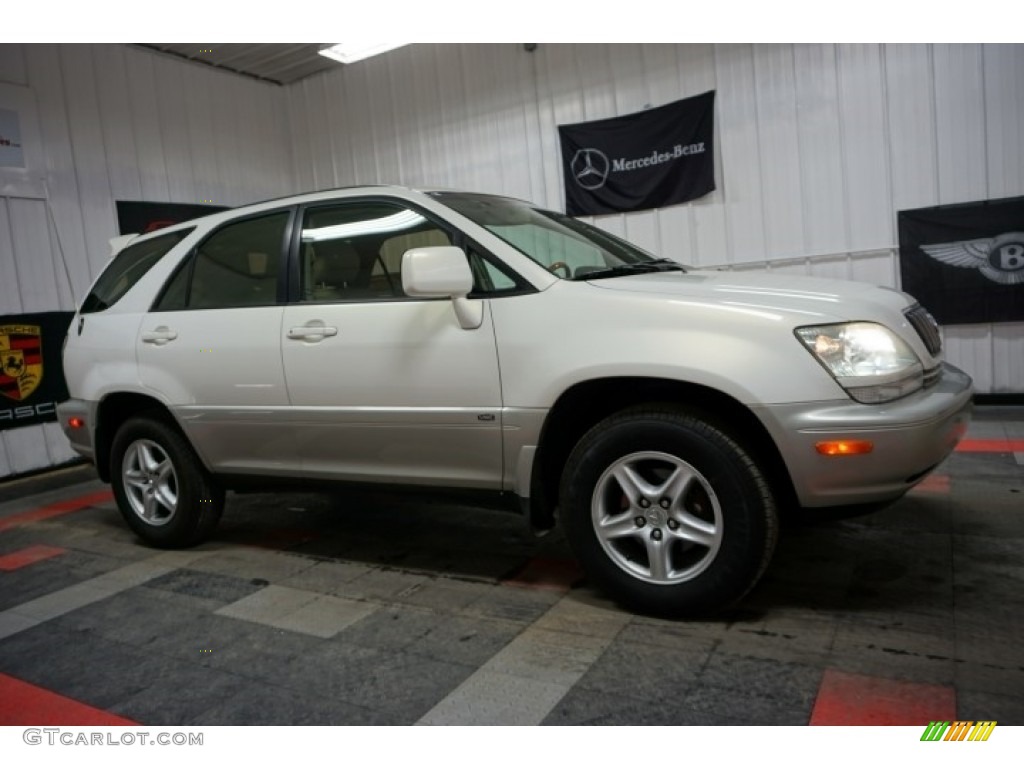 2001 RX 300 AWD - White Gold Crystal / Ivory photo #6
