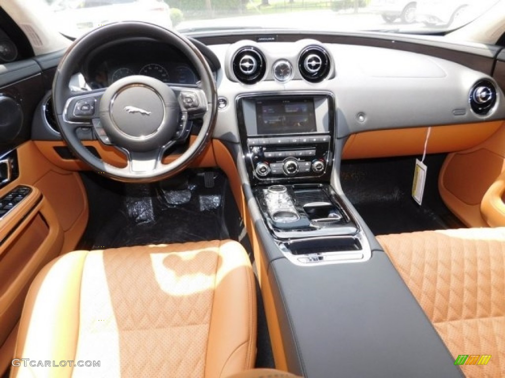 2016 Jaguar XJ Supercharged London Tan/Jet Dashboard Photo #113002030