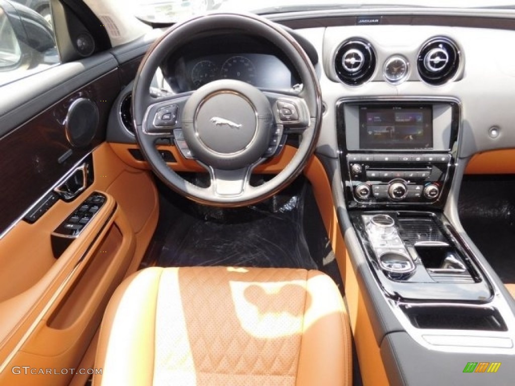 2016 Jaguar XJ Supercharged London Tan/Jet Dashboard Photo #113002222