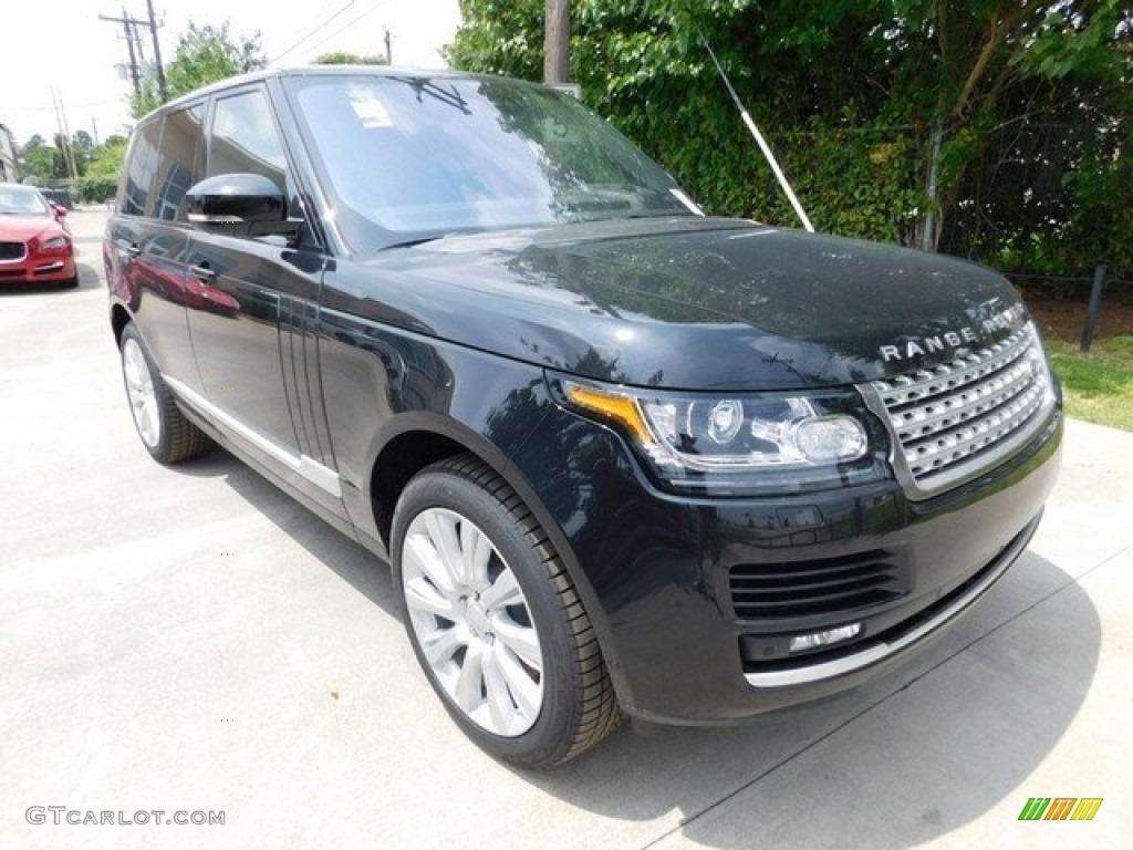 2016 Range Rover Supercharged - Santorini Black Metallic / Ebony/Ebony photo #2