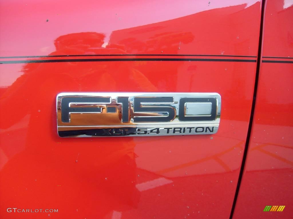 2004 F150 XLT SuperCrew 4x4 - Bright Red / Dark Flint photo #13