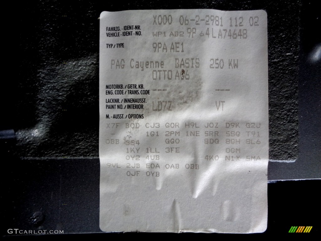 2004 Cayenne S - Titanium Metallic / Stone/Steel Grey photo #88