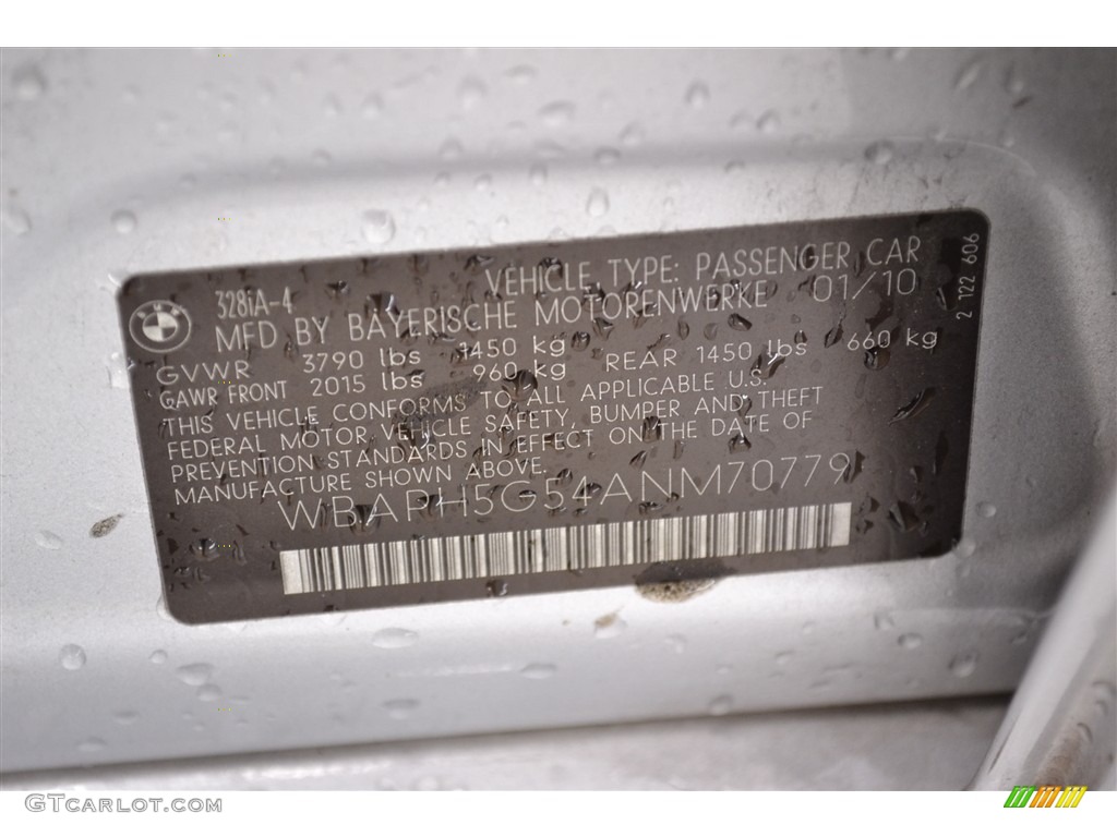 2010 3 Series 328i Sedan - Titanium Silver Metallic / Gray Dakota Leather photo #30