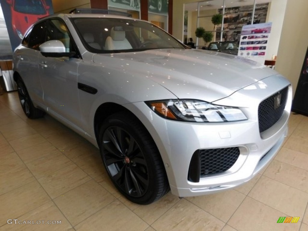 Rodium Silver 2017 Jaguar F-PACE 35t AWD First Edition Exterior Photo #113007334
