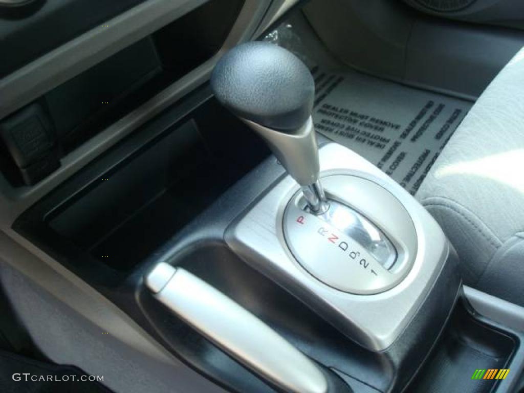 2007 Civic LX Coupe - Galaxy Gray Metallic / Gray photo #15
