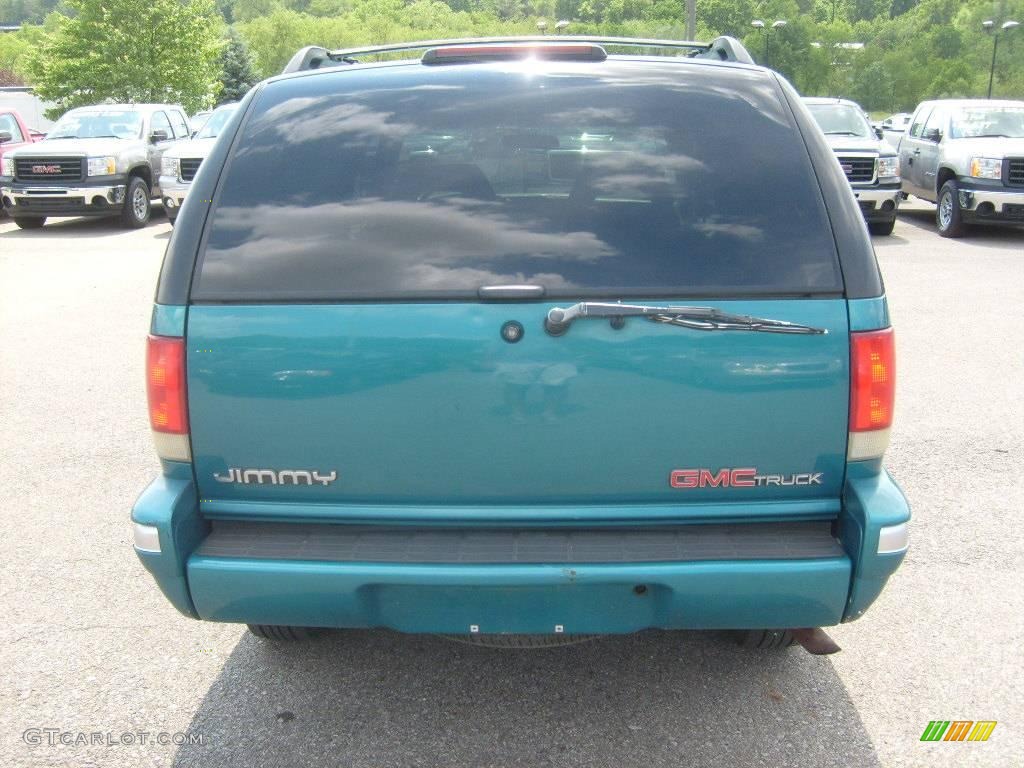 1995 Jimmy SLE 4x4 - Bright Teal Metallic / Gray photo #4