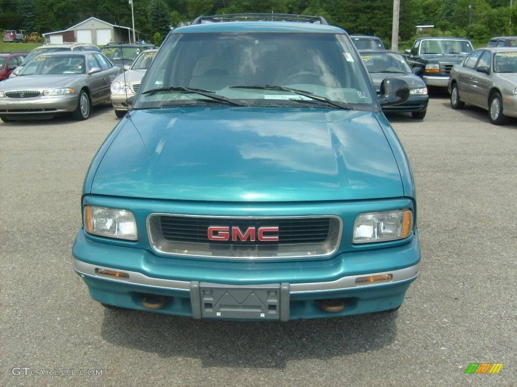 1995 Jimmy SLE 4x4 - Bright Teal Metallic / Gray photo #8