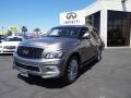 2015 Smoky Quartz Infiniti QX80 AWD  photo #1